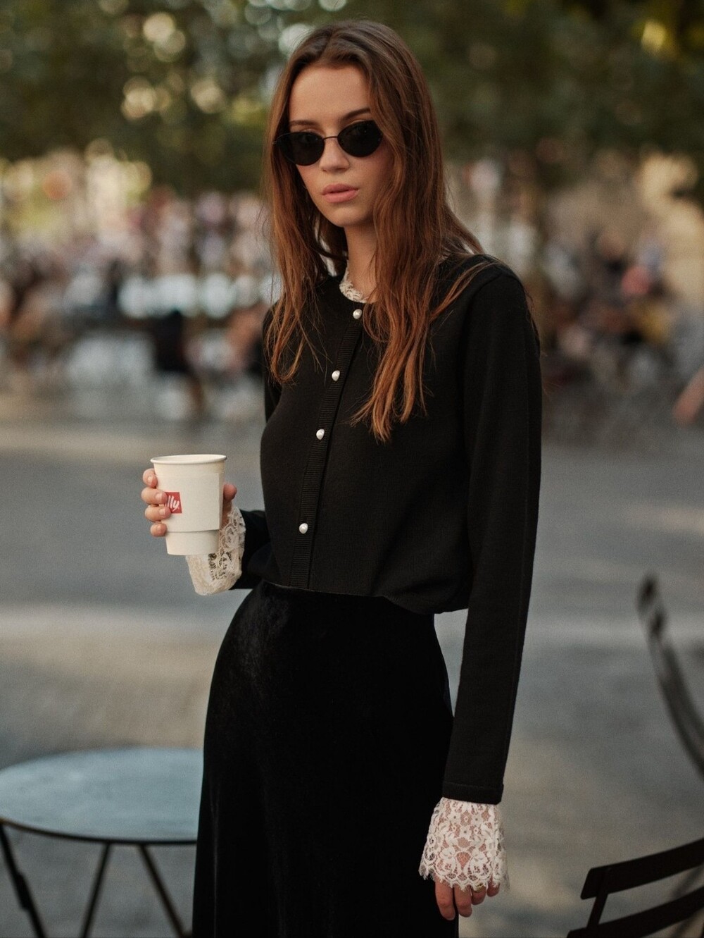 Eliana Merino Wool & Lace Cardigan |
Cami NYC | XS | Retail $395.00